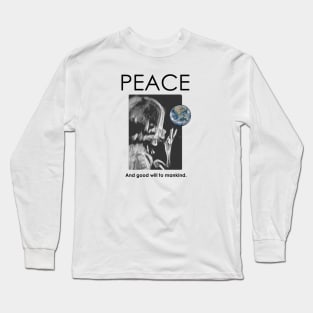 Peace Baby to All Mankind and the World Long Sleeve T-Shirt